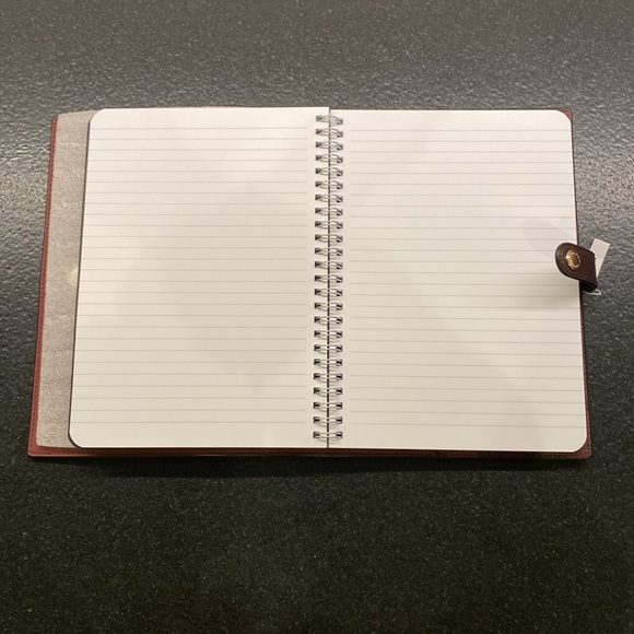 NWT COACH Signature Canvas Notebook and Pencil Case Bundle Oxblood Gold Hardware - Picture 5 of 14